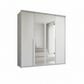 Rauch Frans 200cm White 4 Door Hinged Wardrobe with premium interior, PPT Frame and Long Door Handles