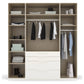 Frans 200cm 4 Door Wardrobe - Interior view Styled in a Bedroom