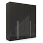 Frans 200cm Glass Front 4 Door Wardrobe