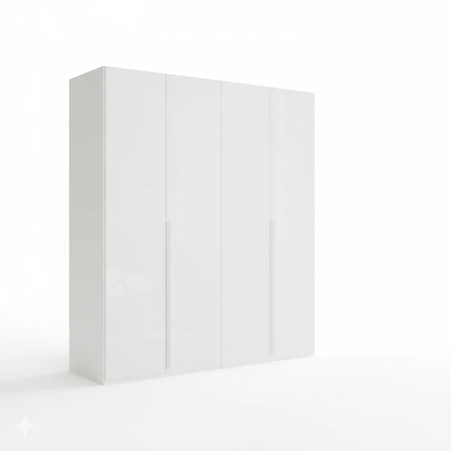 Frans 200cm Glass Front 4 Door Wardrobe