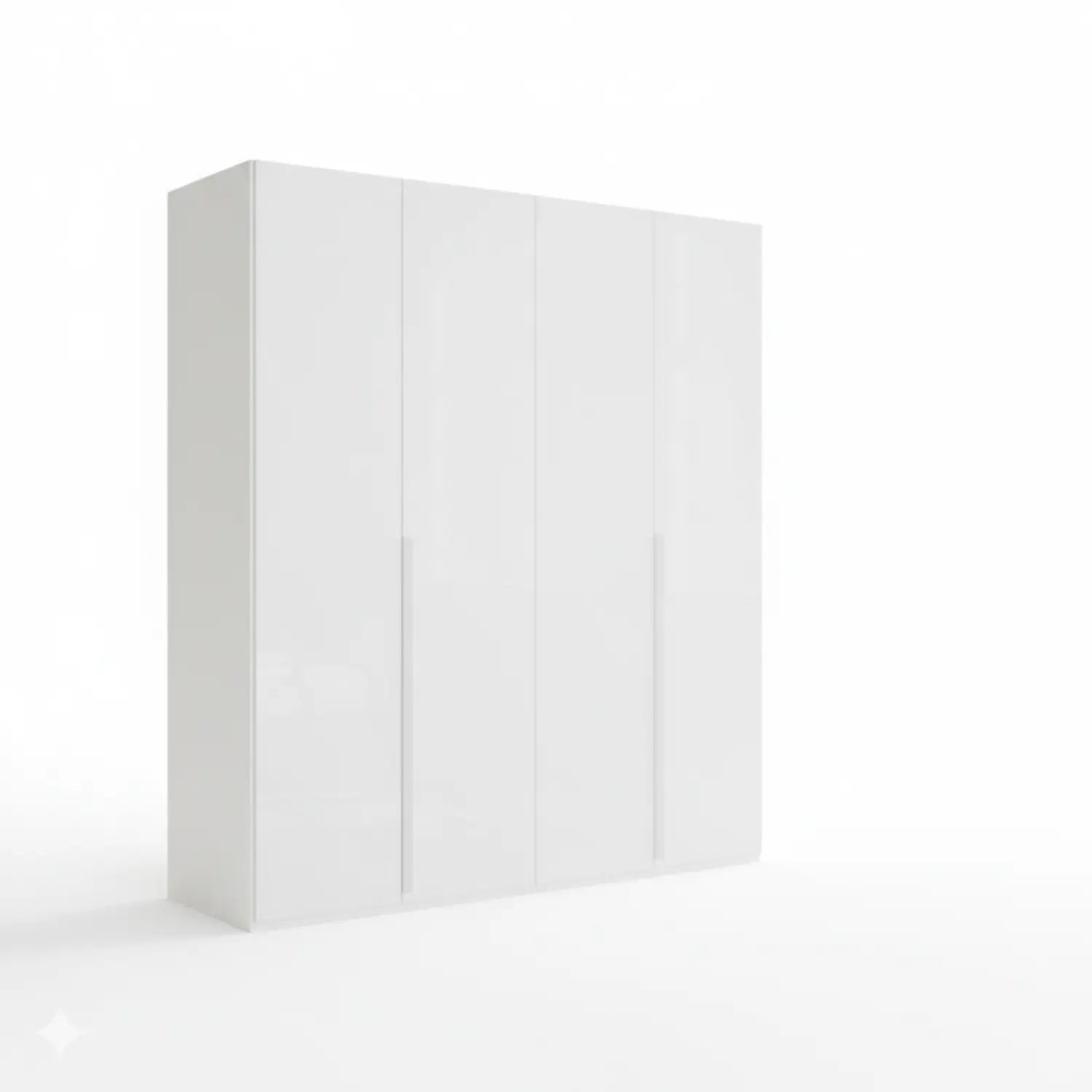 Frans 200cm Glass Front 4 Door Wardrobe