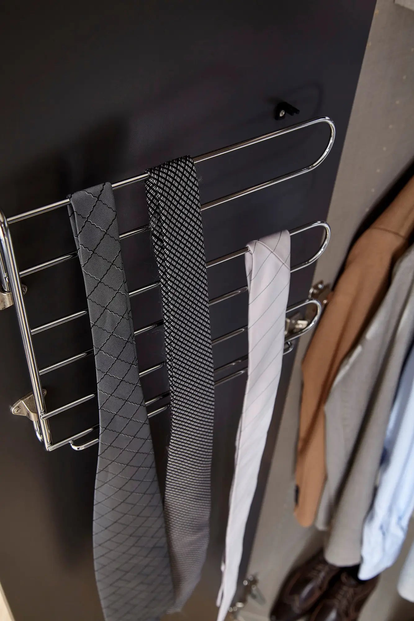 Frans 250cm 5 Door Wardrobe  - Tie Holder view