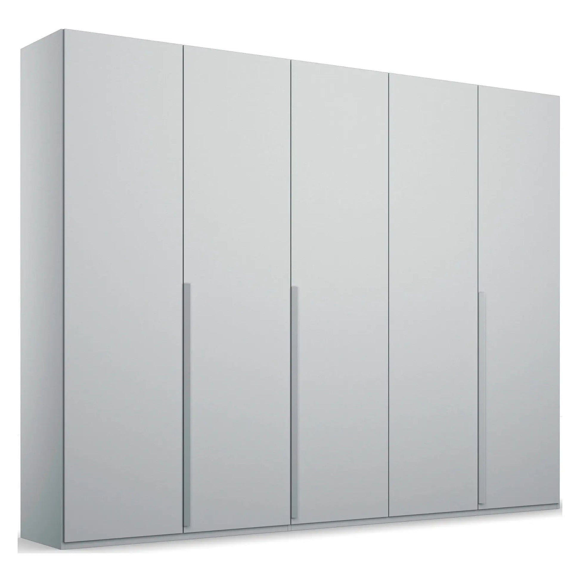 Frans 250cm Decor 5 Door Hinged Wardrobe in Silk Grey