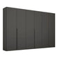 Frans 300cm 6 Door Large Wardrobe in Graphite