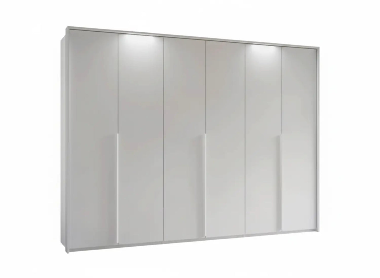 Frans 300cm Decor 6 Door Large Wardrobe - Passepartout Frame - Led light
