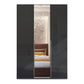 Rauch Frans Purisma 151cm Basalt Glass 3 door wardrobe with Mirror