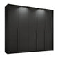 Frans 250cm Decor 5 Door Hinged Wardrobe - Passepartout Frame - Led light