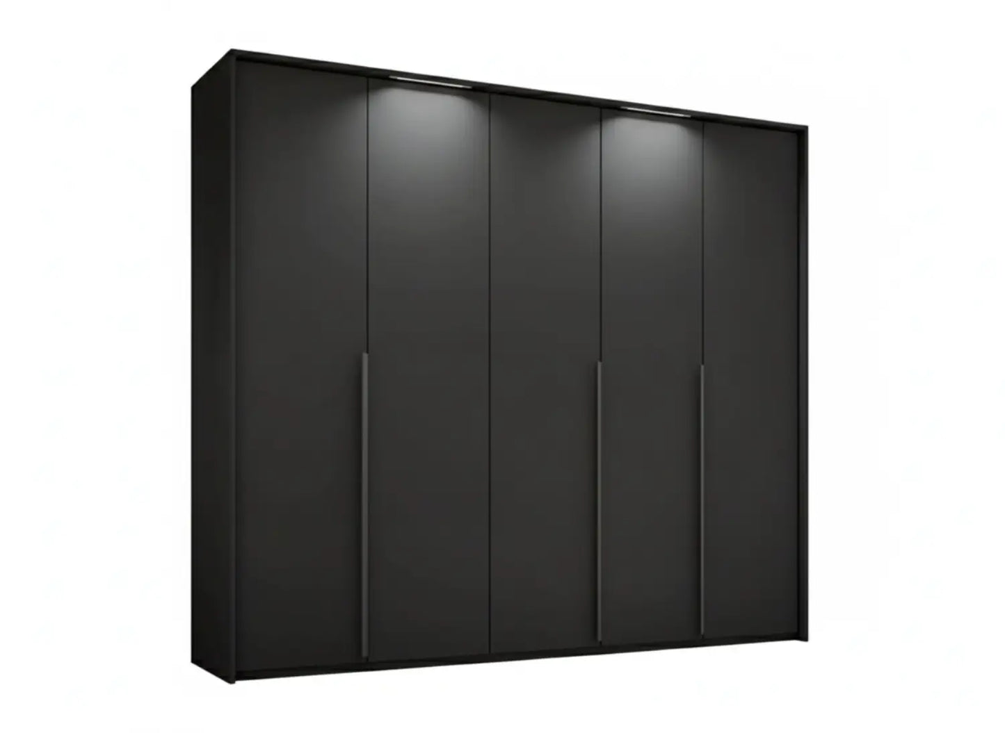 Frans 250cm Decor 5 Door Hinged Wardrobe - Passepartout Frame - Led light