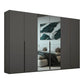 Frans 300cm Decor 6 Door Large Wardrobe - Pendle Village Furniture