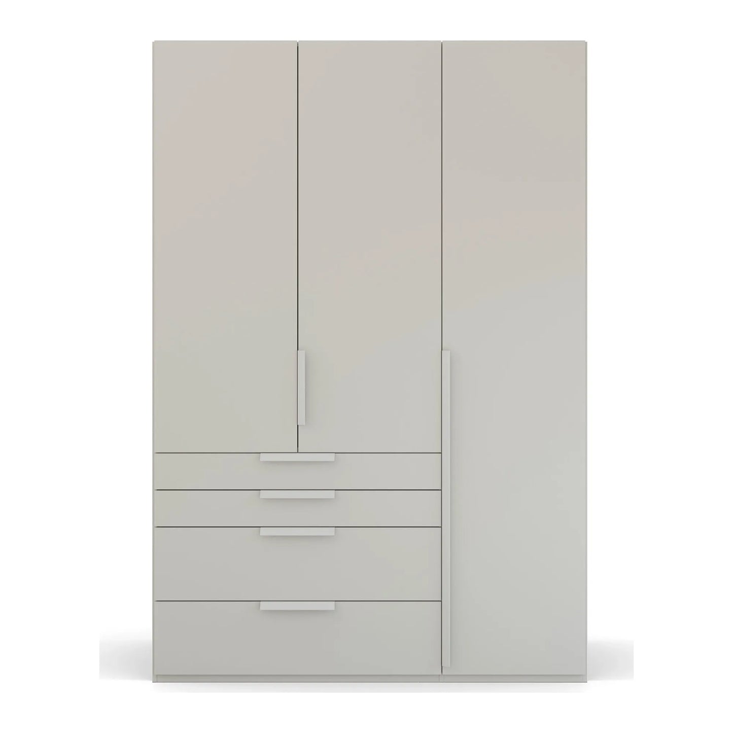 Frans 151cm Decor 3 Door Wardrobe With Drawers - Pendle Village Furniture