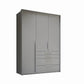 Frans 151cm Decor 3 Door Wardrobe With Drawers