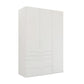 Frans 151cm Decor 3 Door Wardrobe With Drawers in White