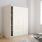 Rauch Purisma Frans 200cm Decor White 4 Door Premium Wardrobe with Drawers 