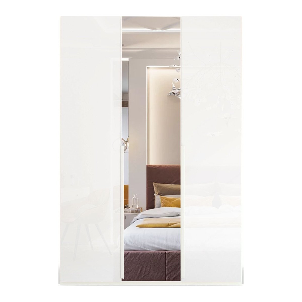Rauch Frans 151cm Glass 3 Door Wardrobe - Pendle Village Furniture
