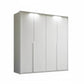 Frans 200cm Decor 4 Door Hinged Wardrobe - Passepartout Frame - Led Light