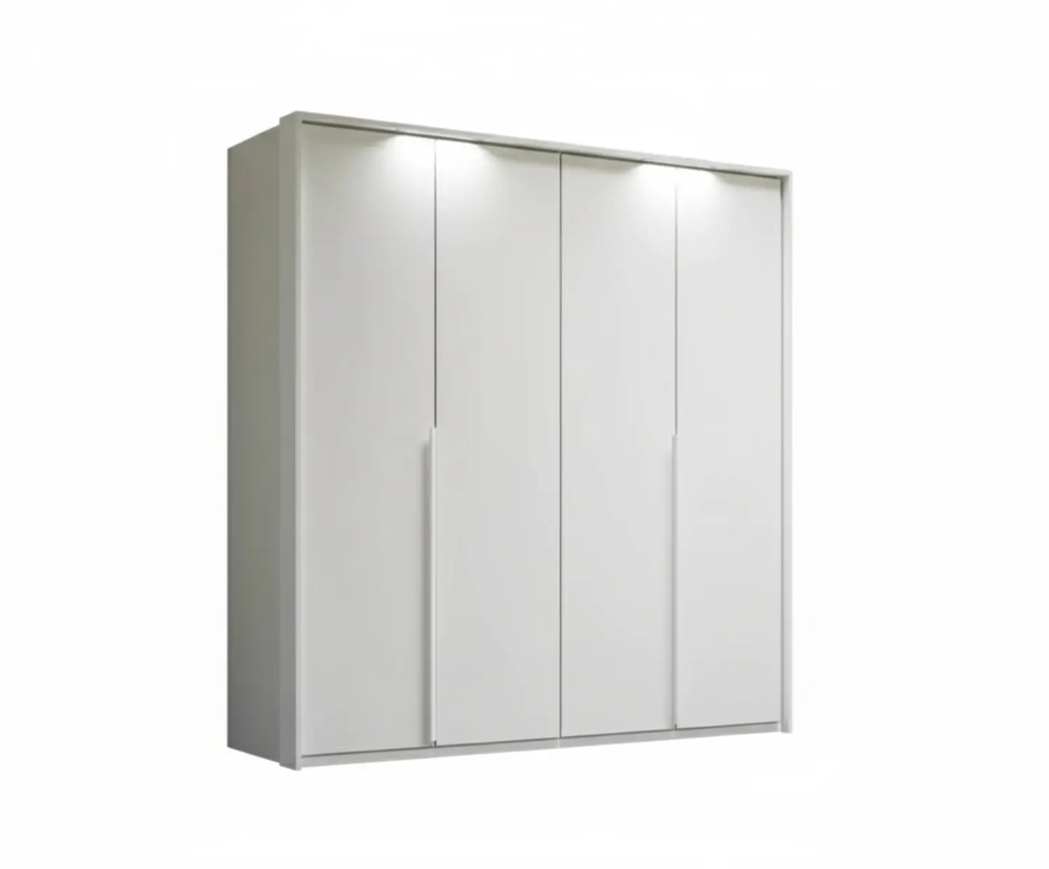 Frans 200cm Decor 4 Door Hinged Wardrobe - Passepartout Frame - Led Light