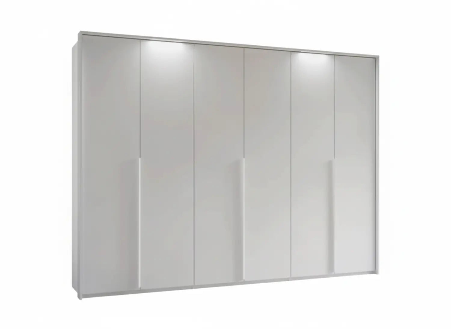 Frans 300cm Decor 6 Door Large Wardrobe - Passepartout Frame - Led light