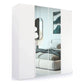 Rauch Frans 200cm White 4 Door Hinged Wardrobe with Mirror