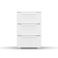 Rauch Frans 3 Drawer Decor Beside Table in White - Front view