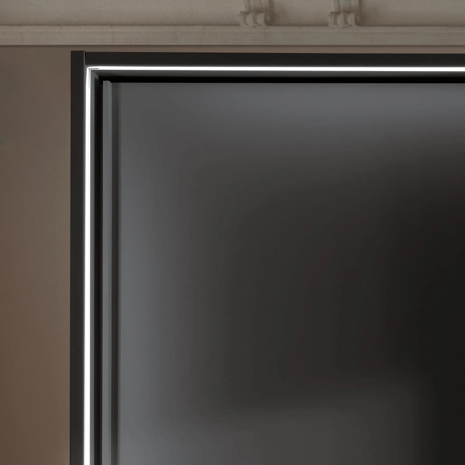 Wiemann Genova Kontrast Large 3-Door Sliding Wardrobe in Graphite Colour with Horizontal Trims on the Doors - Home Of Wardrobes