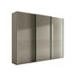 Pebble Grey Genova Kontrast sliding wardrobe featuring three smooth-glide doors