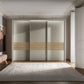 Contemporary pebble grey sliding wardrobe from the Genova Kontrast collection