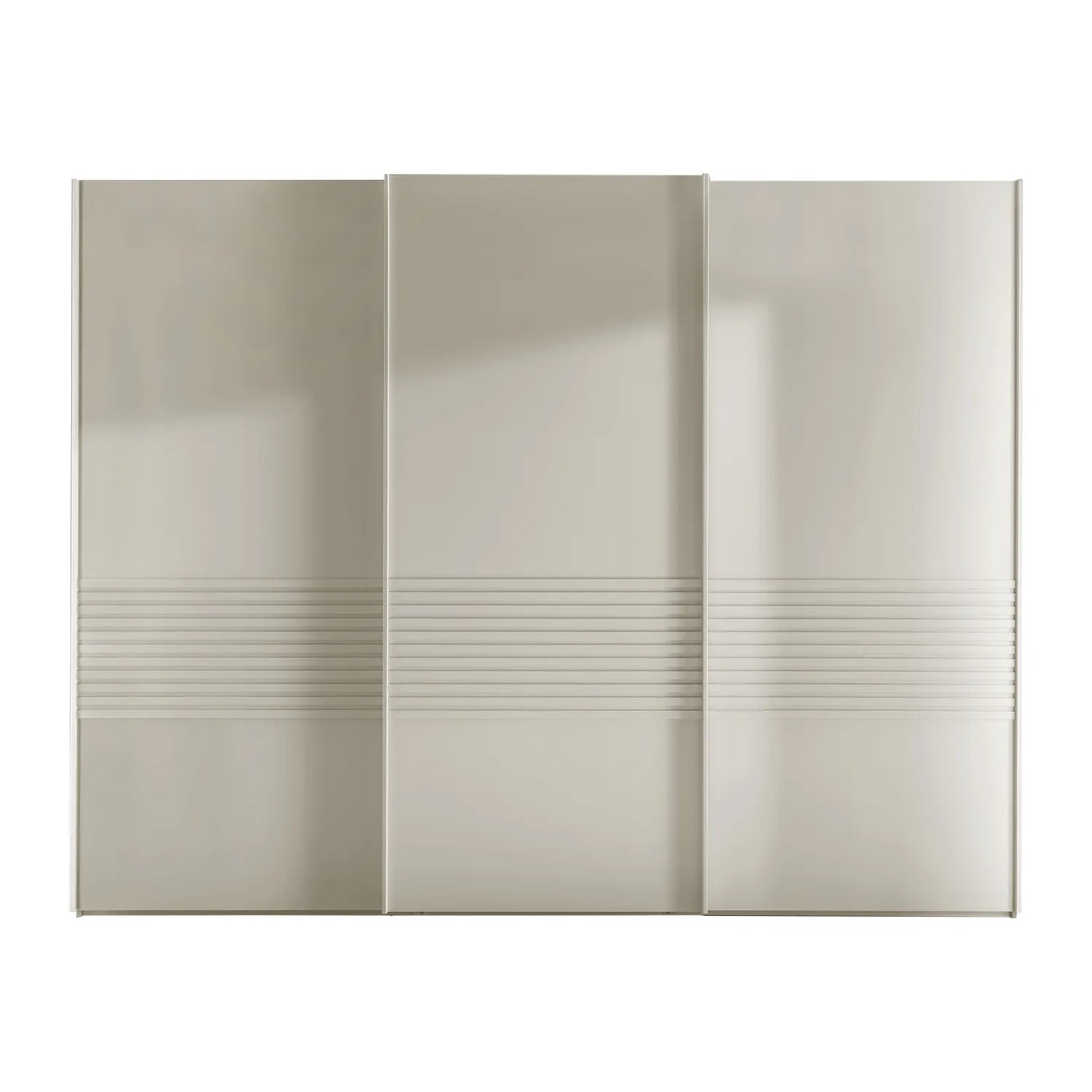 Wiemann Genova 3 Door Sliding Wardrobe in White – Sliding wardrobe displayed in bright interior room