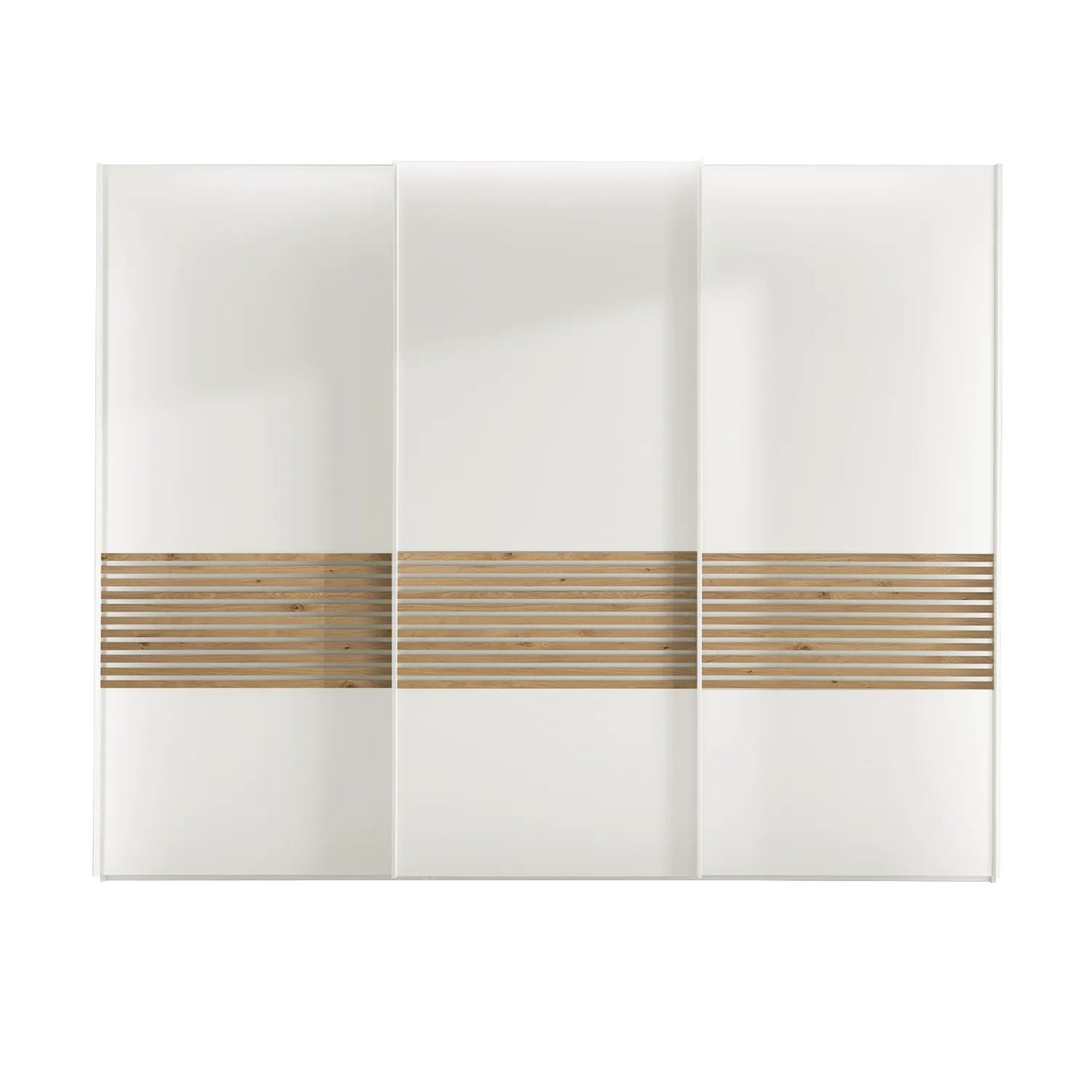 Contemporary Wiemann Genova 3 door wardrobe in white finish for modern bedrooms