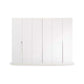 Rauch Glamour 6 Door White High Gloss Wardrobe - W271 CM