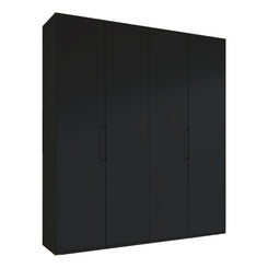 Glasgow Graphite 4 Door Hinged Wardrobe (W200cm) - Home Of Wardrobes