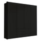 Glasgow Graphite 4 Door Wardrobe with Drawers (W200cm) - Home Of Wardrobes