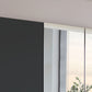 Halver Graphite 4 Door Wardrobe with Drawers (W200cm) With Mirror Closeup View