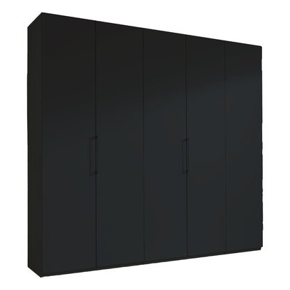 Glasgow Graphite 5 Door Hinged Wardrobe (W250cm)