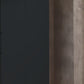 Halver Graphite 5 Door Hinged Wardrobe (W250cm) - Closeup View