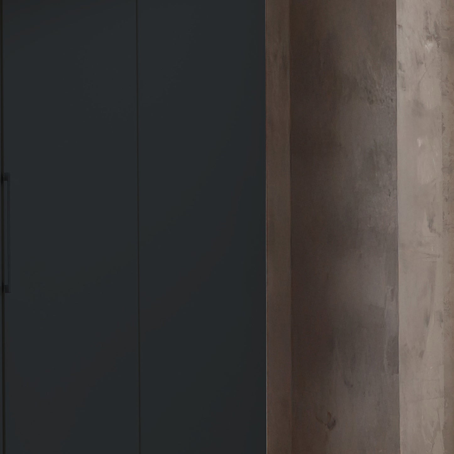 Halver Graphite 5 Door Hinged Wardrobe (W250cm) - Closeup View