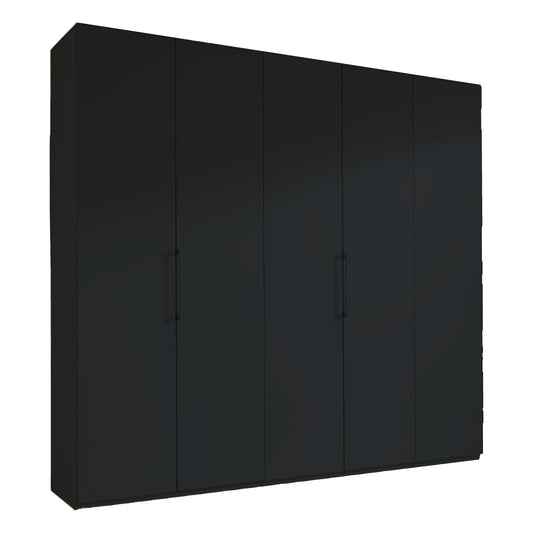 Halver Graphite 5 Door Hinged Wardrobe (W250cm)