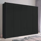 Halver Graphite 5 Door Wardrobe with Drawers (W250cm) - Styled in Bedroom