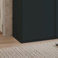 Halver Graphite 6 Door Hinged Wardrobe (W300cm) - Closeup Side View