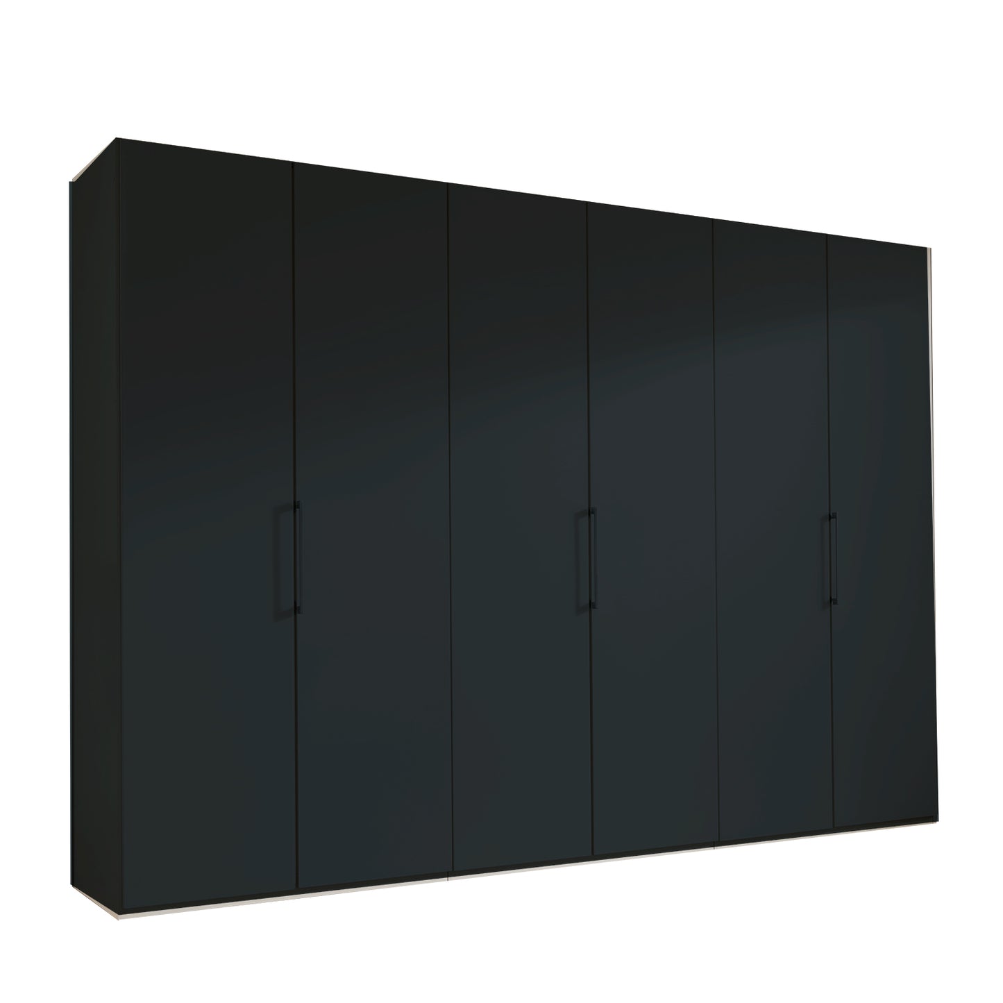Halver Graphite 6 Door Hinged Wardrobe (W300cm)
