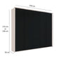 Halver Graphite & White 5 Door Wardrobe with Drawers (W250cm) - Dimensions