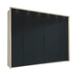 Glasgow Graphite & White 6 Door Hinged Wardrobe (W300cm) - Home Of Wardrobes