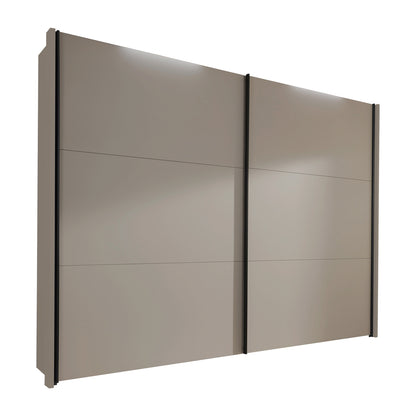 Glasgow Pebble Grey 2 Door Sliding Wardrobe - Home Of Wardrobes