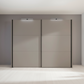 Wiemann Halver Pebble Grey 2 Door Sliding Wardrobe