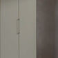 Halver Pebble Grey 4 Door Hinged Wardrobe (W200cm) - Closeup View