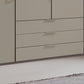 Halver Pebble Grey 4 Door Wardrobe with Drawers (W200cm) - Closeup View With Drawers