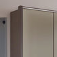 Halver Pebble Grey 4 Door Wardrobe with Drawers (W200cm) - Side Closeup View