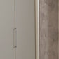 Glasgow Pebble Grey 6 Door Hinged Wardrobe (W300cm) - Handle View