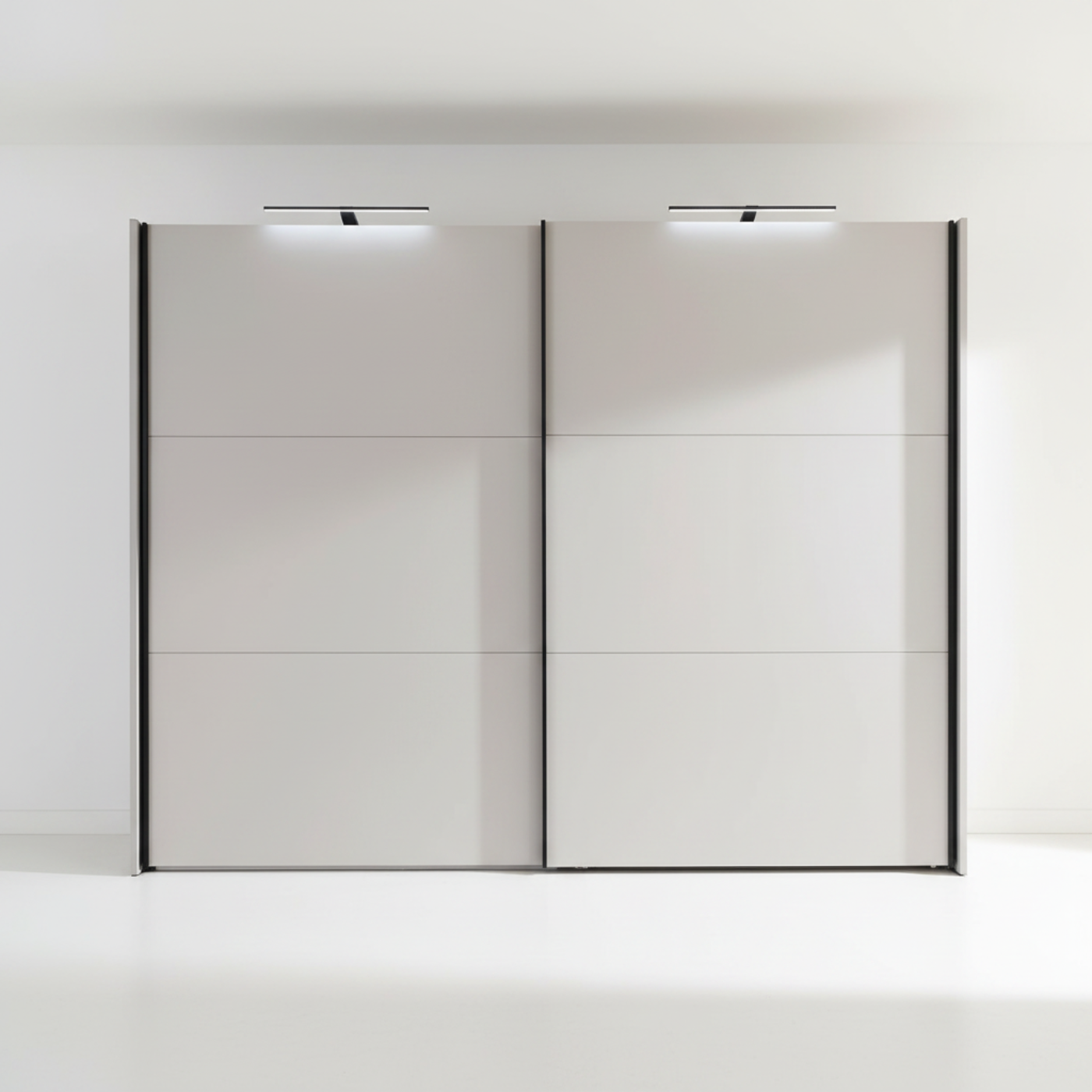 Halver White 2 Door Sliding Wardrobe