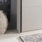 Halver White 2 Door Sliding Wardrobe - Side View