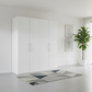 Wiemann Halver White 4 Door Hinged Wardrobe